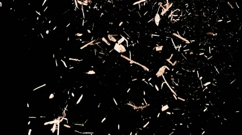 Falling Debris In Slow Motion - 36 Stock Footage 67615453