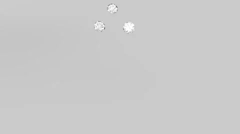 Falling diamonds 3d animation Stock Footage 22804863