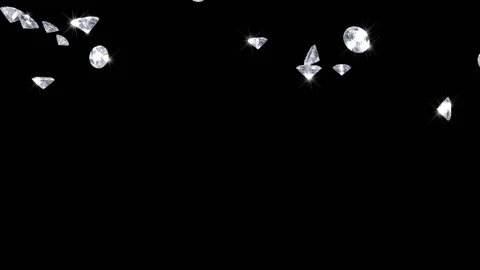 Falling Diamonds background Stock Footage 100644185