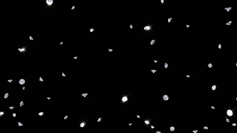 Falling Diamonds background Stock Footage 100644204