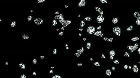 Falling Diamonds Stock Footage 572901