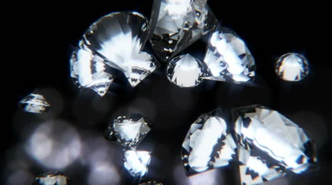 Falling Diamonds Stock Footage