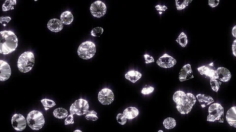 Falling Diamonds Stock Footage 101730233