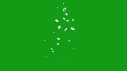 Falling diamonds motion graphics with green screen background Stock Footage 136806042