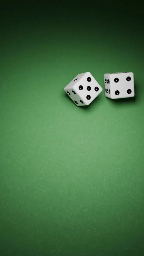 Falling Dices 3D loop Animation Stock Footage 267001009