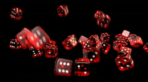 Falling Dices - Casino 12 (HD) Stock Footage