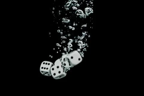 Falling dices Stock Photos