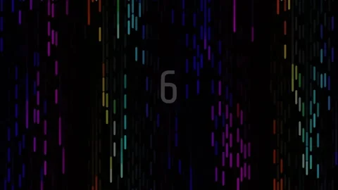 Falling digital data stream on black background, abstract technology particle Stock Footage 342205777