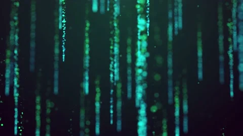 Falling digital dots, Technology, Underwater Stock Footage 182463182