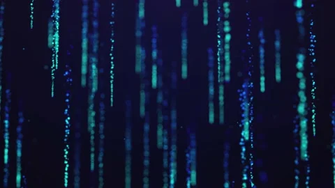 Falling digital dots, Technology, Underwater Stock Footage 182463193