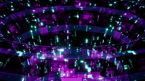 Falling Digital Technology Data Holes Stock Footage 265246544