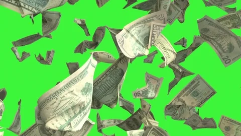 Falling Dollar money in slow motion 4K Loopable 스톡 동영상 78458524