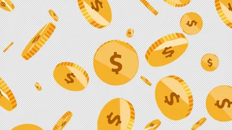 Falling Dollars Video stock 224054797