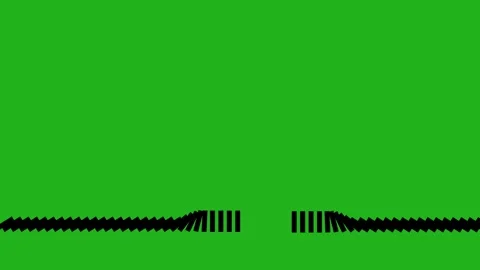 Falling Domino Tiles Sequence Animation Green Screen 4K Video Video stock 333559545