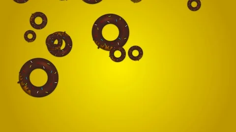 Falling donuts for graphics designs Stock Footage 91719256