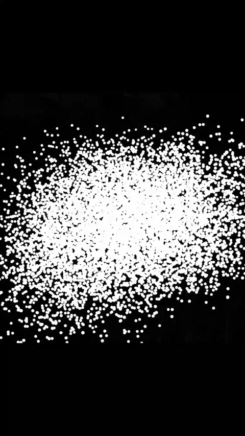 Falling dots animation. Black and white abstract concentric pattern vertica.. Stockbeeldmateriaal 315377934