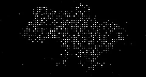 Falling Dots Form Map of Ukraine Stock Footage 312259852