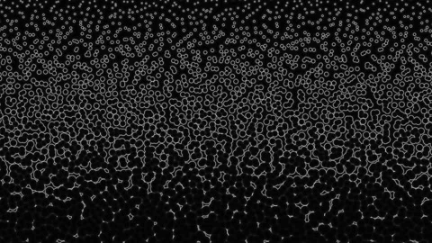 Falling Down Cells Thinning Test Lab Experiment Mask Video stock 139734758