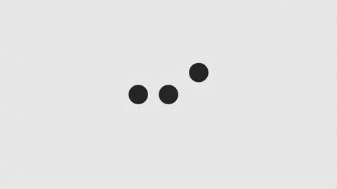 Falling down dots loading animation black and white Stock Footage 300340577
