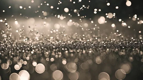 Falling down particles animation with bokeh effect. Stock Footage 263813413