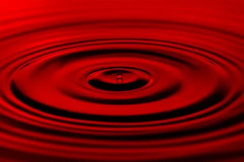 Falling drop circles on the water surface Stock Photos
