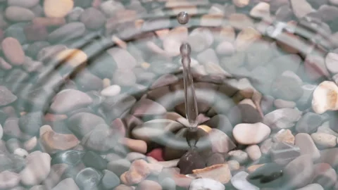 Falling Drop of the Purest Water HD Pro Stock Footage 243187229