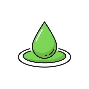 Falling drop, spa face beauty cosmetics ingredient Illustrazione stock