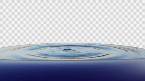 Falling drop of water into a pool with splash wave 스톡 동영상 287882537