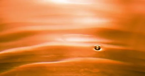 Falling Drops in the Sunset 4K Stock Footage 75721101