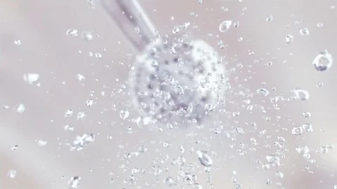Falling drops in super slow motion Stock Footage 72338546