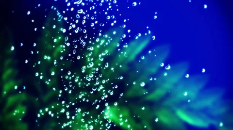 Falling Drops of Water on the Blue Background Stock Footage 39928831
