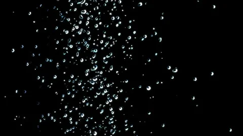 Falling Drops of Water on a Dark Background Stock Footage 39931001
