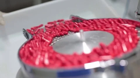 Falling drug capsules 02 Stock Footage 83216774