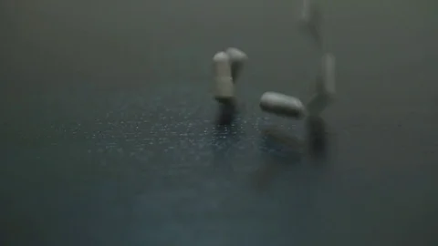Falling Drugs White Stock Footage 70462449