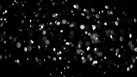 Falling Dust Particles On Black Background. Shimmering Glittering Particles W Vidéo 154748233