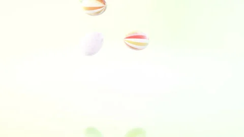 Falling Easter eggs Stock Footage 127530331