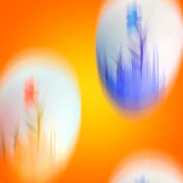 Falling easter eggs Stock Illustration