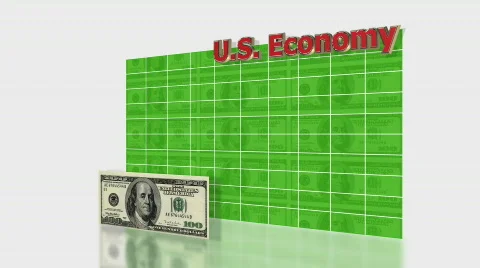 Falling Economy Graph Stock Footage