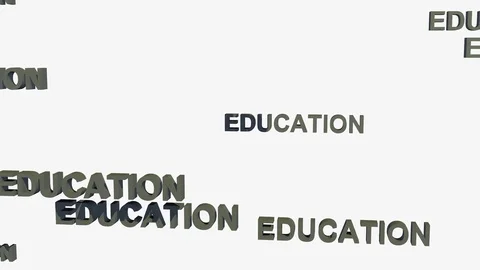 FALLING EDUCATION LOGOS Vídeos de archivo 72880599