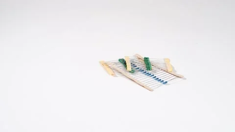 Falling electrical parts on white background. Stock Footage 156699524