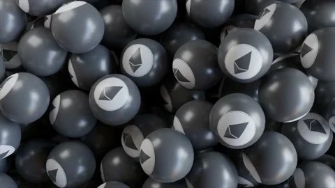 Falling Ethereum Balls 스톡 동영상 165171704
