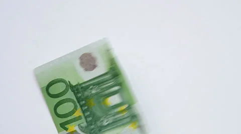Falling euro banknotes Stock Footage 36782690