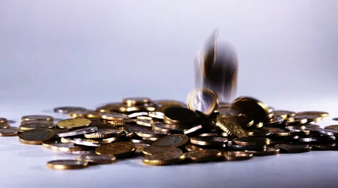 Falling euro Stock Footage 57628967