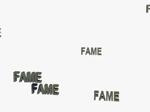 FALLING FAME LOGOS Vídeos de archivo 72956740