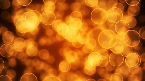 Falling Fiery Bokeh Stock Footage 91054860