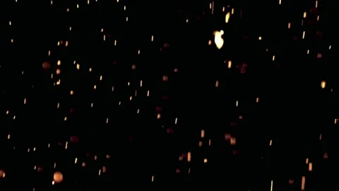 Falling fire particles motion graphics with night background Stock Footage 133754839