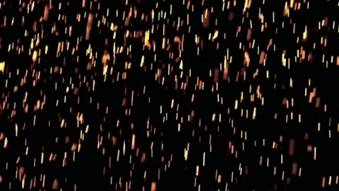 Falling fire sparkles motion graphics with night background Stock Footage 132854924
