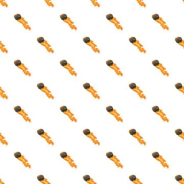 Falling fireball meteor pattern on white background Stock Illustration