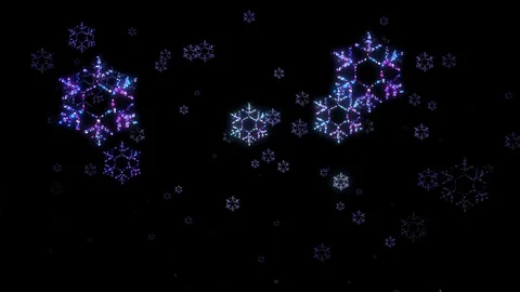 Falling Flakes 2 Looping Animation Video stock 73306698