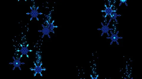 Falling Flakes Looping Animation Stock Footage 73306921